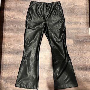 Abercrombie Vegan Leather Slim Flare